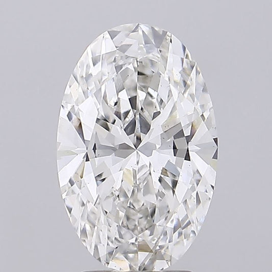Lab-Grown Oval Diamond - 3.09 Carats, F Color, VS2 Clarity - Certified by IGI - Report Number: LG677541652