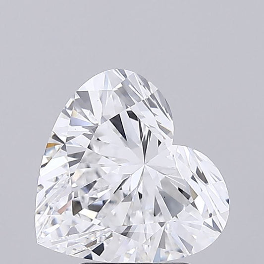 Lab-Grown Heart Diamond - 3.53 Carats, D Color, VS1 Clarity - Certified by IGI - Report Number: LG692540618