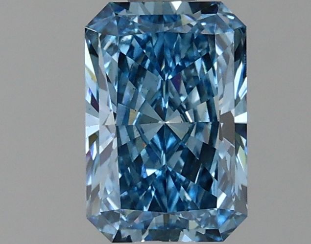 Lab-Grown Radiant Diamond - 1.05 Carats, Fancy Vivid Blue Color, VS2 Clarity - Certified by IGI - Report Number: LG634426590