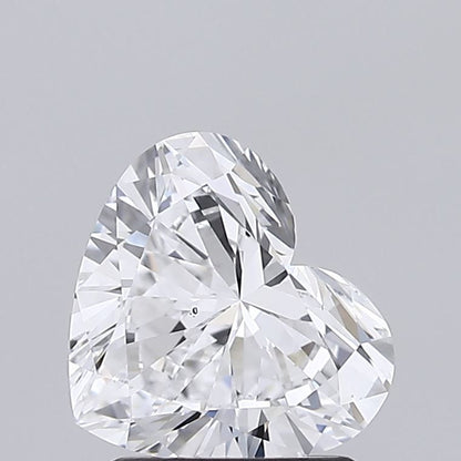 Lab-Grown Heart Diamond - 1.55 Carats, D Color, VS2 Clarity - Certified by IGI - Report Number: LG526279926