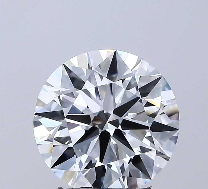 Lab-Grown Round Diamond - 3.0 Carats, E Color, VVS2 Clarity - Certified by IGI - Report Number: LG689510785