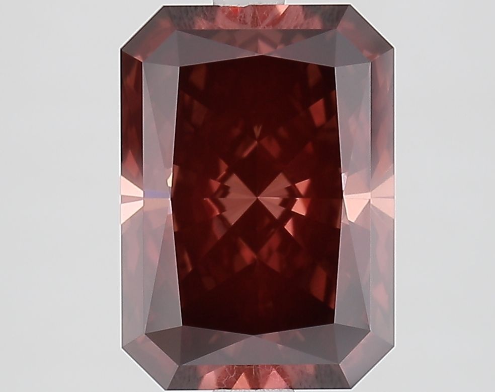 Lab-Grown Radiant Diamond - 3.06 Carats, Fancy Deep Brownish Pink Color, VVS2 Clarity - Certified by IGI - Report Number: LG683594389