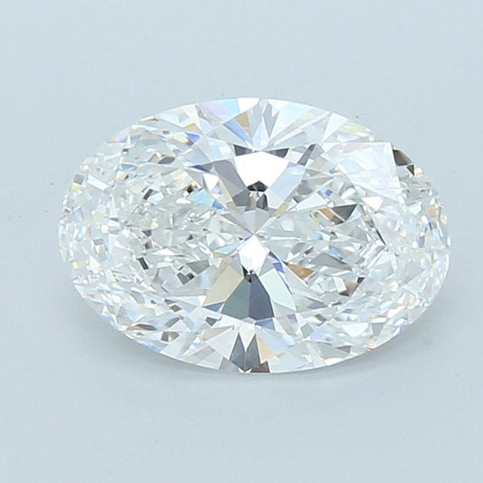 Lab-Grown Oval Diamond - 3.05 Carats, E Color, VVS2 Clarity - Certified by IGI - Report Number: LG717597556