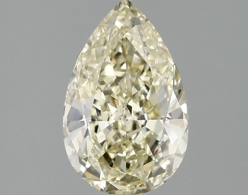 Lab-Grown Pear Diamond - 1.55 Carats, Fancy Intense Yellow Color, VVS2 Clarity - Certified by IGI - Report Number: LG692509832