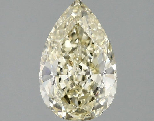 Lab-Grown Pear Diamond - 1.55 Carats, Fancy Intense Yellow Color, VVS2 Clarity - Certified by IGI - Report Number: LG692509832