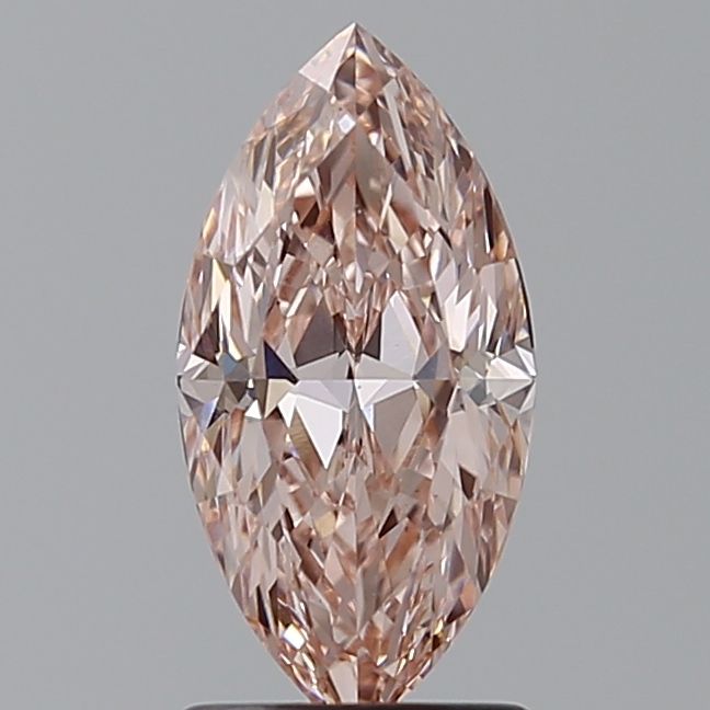 Lab-Grown Marquise Diamond - 1.61 Carats, Fancy Intense Pink Color, VS1 Clarity - Certified by IGI - Report Number: LG635490536