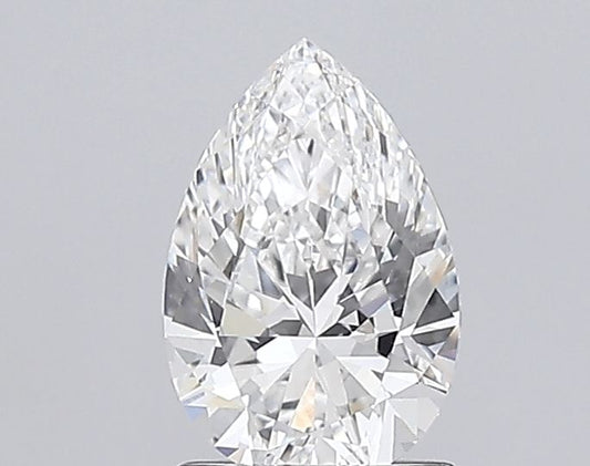 Lab-Grown Pear Diamond - 1.51 Carats, E Color, VVS2 Clarity - Certified by IGI - Report Number: LG689504897