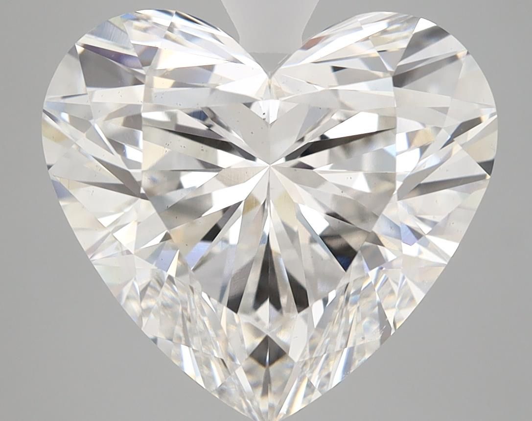 Lab-Grown Heart Diamond - 6.6 Carats, F Color, VS2 Clarity - Certified by IGI - Report Number: 594330448