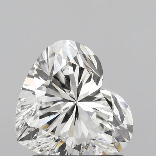 Lab-Grown Heart Diamond - 1.5 Carats, F Color, VS1 Clarity - Certified by IGI - Report Number: LG615379983