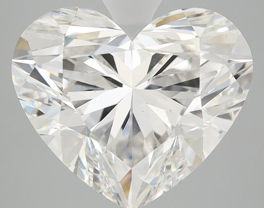 Lab-Grown Heart Diamond - 4.55 Carats, E Color, VS1 Clarity - Certified by IGI - Report Number: LG587386301