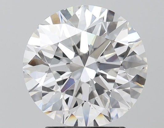 Lab-Grown Round Diamond - 3.0 Carats, E Color, VS2 Clarity - Certified by IGI - Report Number: LG680543145
