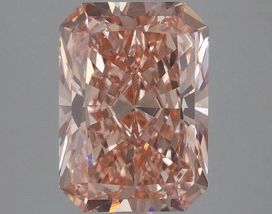 Lab-Grown Radiant Diamond - 3.53 Carats, Fancy Vivid Pink Color, VS1 Clarity - Certified by IGI - Report Number: LG626421540