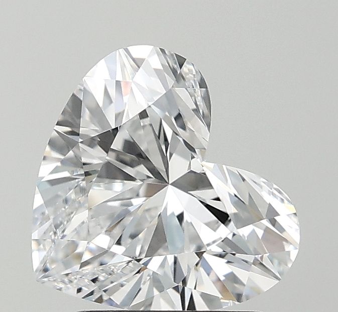 Lab-Grown Heart Diamond - 2.05 Carats, D Color, VVS2 Clarity - Certified by IGI - Report Number: LG687559249