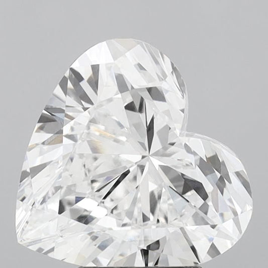 Lab-Grown Heart Diamond - 3.56 Carats, D Color, VVS2 Clarity - Certified by IGI - Report Number: LG692511147