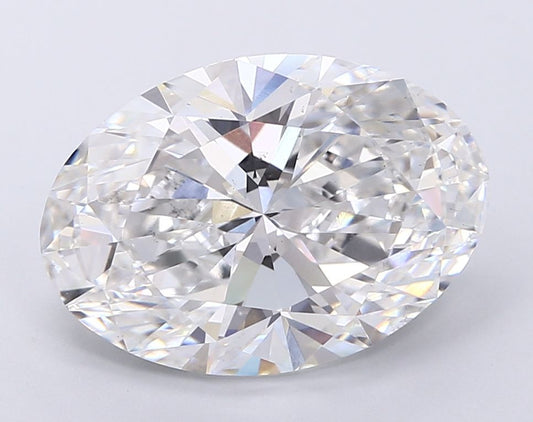 Lab-Grown Oval Diamond - 7.03 Carats, E Color, VS2 Clarity - Certified by IGI - Report Number: LG670487456