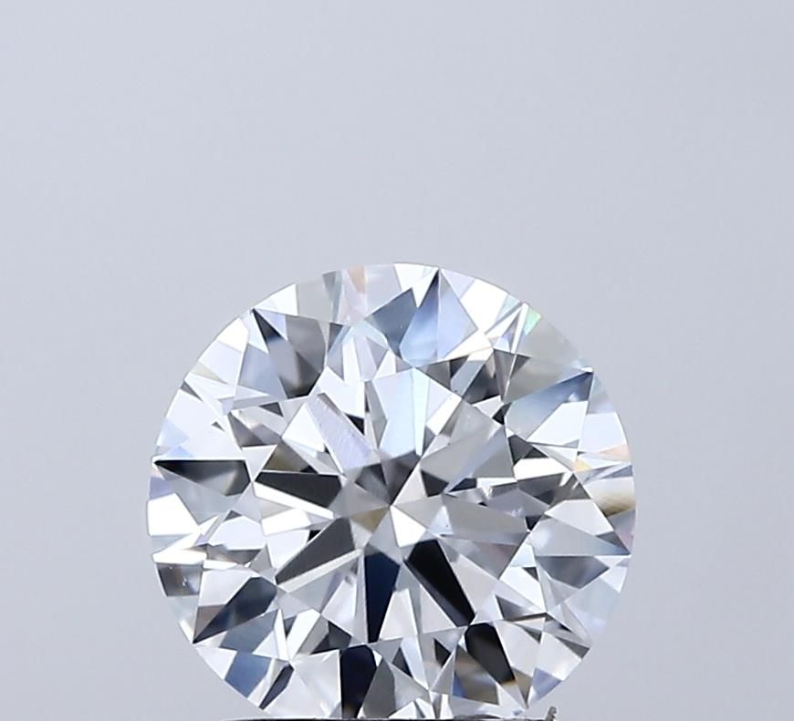 Lab-Grown Round Diamond - 2.0 Carats, E Color, VVS2 Clarity - Certified by IGI - Report Number: LG692569276