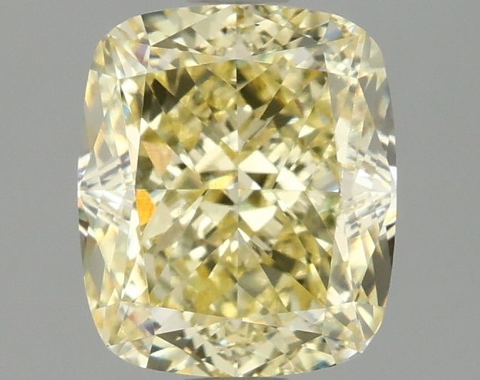 Lab-Grown Cushion Diamond - 2.09 Carats, Fancy Intense Yellow Color, VS1 Clarity - Certified by IGI - Report Number: LG670432795