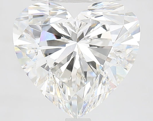Lab-Grown Heart Diamond - 4.05 Carats, F Color, VVS2 Clarity - Certified by IGI - Report Number: LG640463888
