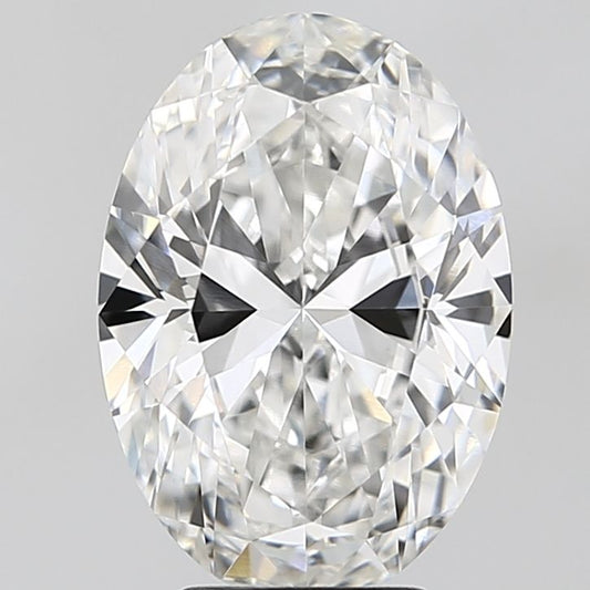 Lab-Grown Oval Diamond - 4.03 Carats, F Color, VVS2 Clarity - Certified by IGI - Report Number: LG687584583