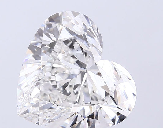 Lab-Grown Heart Diamond - 6.02 Carats, F Color, VS2 Clarity - Certified by IGI - Report Number: LG710589881