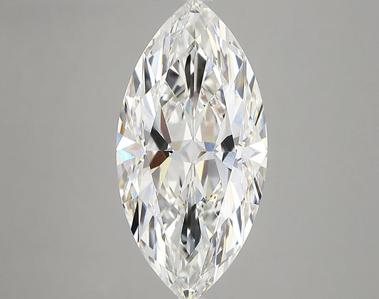 Lab-Grown Marquise Diamond - 4.05 Carats, F Color, VVS2 Clarity - Certified by IGI - Report Number: LG655426067