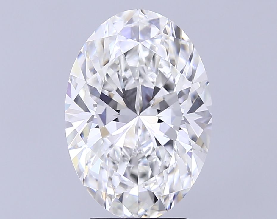 Lab-Grown Oval Diamond - 4.02 Carats, F Color, VVS2 Clarity - Certified by IGI - Report Number: LG708562747