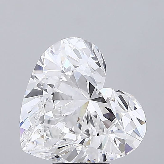 Lab-Grown Heart Diamond - 7.05 Carats, F Color, VS2 Clarity - Certified by IGI - Report Number: LG702527596