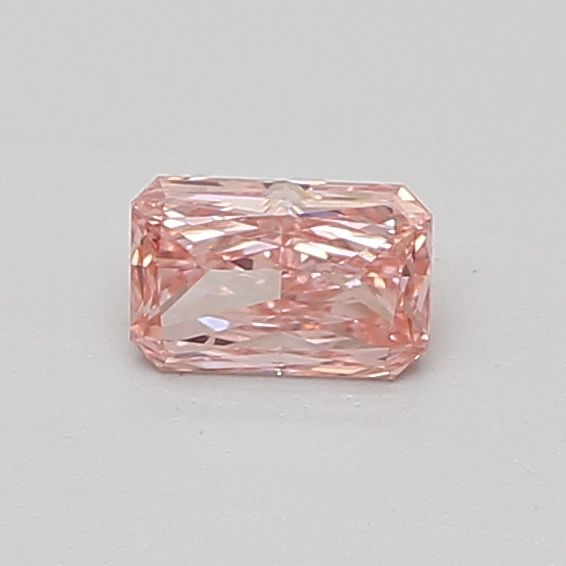 Lab-Grown Radiant Diamond - 0.42 Carats, Fancy Vivid Pink Color, VS2 Clarity - Certified by IGI - Report Number: LG645475937