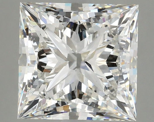 Lab-Grown Princess Diamond - 3.96 Carats, F Color, VS1 Clarity - Certified by IGI - Report Number: LG632422831