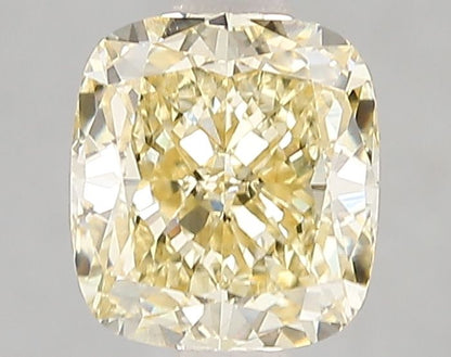 Lab-Grown Cushion Diamond - 2.04 Carats, Fancy Yellow Color, VVS2 Clarity - Certified by IGI - Report Number: LG659437563