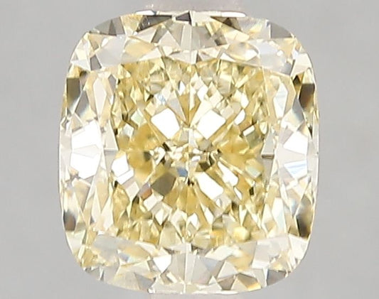 Lab-Grown Cushion Diamond - 2.04 Carats, Fancy Yellow Color, VVS2 Clarity - Certified by IGI - Report Number: LG659437563