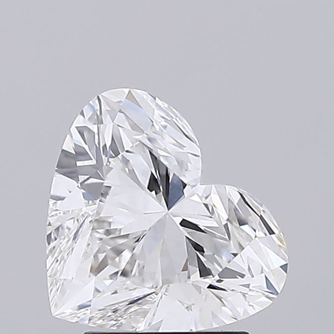 Lab-Grown Heart Diamond - 2.58 Carats, E Color, VVS2 Clarity - Certified by IGI - Report Number: LG689507590