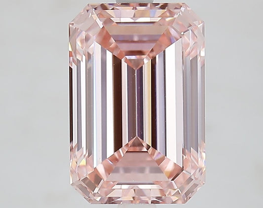 Lab-Grown Emerald Diamond - 4.5 Carats, Fancy Intense Pink Color, VS1 Clarity - Certified by IGI - Report Number: LG662445413
