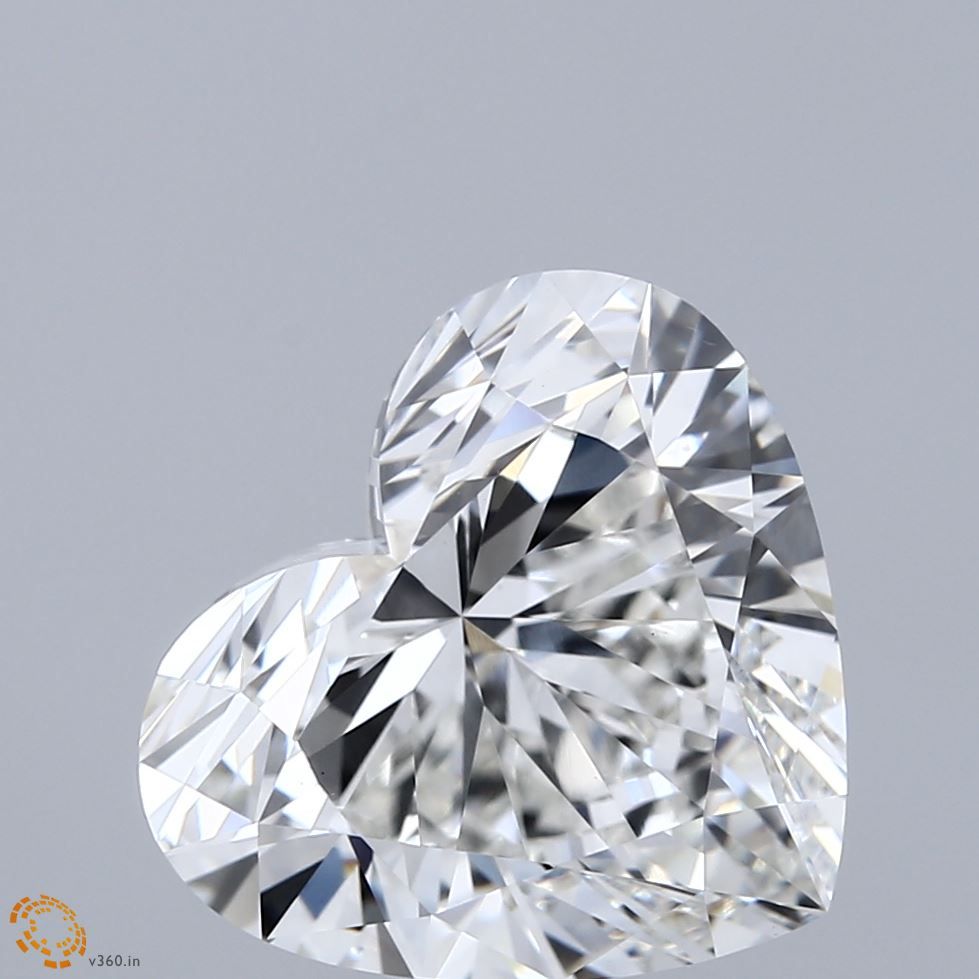 Lab-Grown Heart Diamond - 5.07 Carats, F Color, VS1 Clarity - Certified by IGI - Report Number: LG675553921
