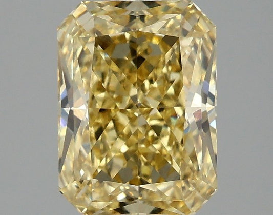 Lab-Grown Radiant Diamond - 2.06 Carats, Fancy Intense Yellow Color, VVS2 Clarity - Certified by IGI - Report Number: LG681518320