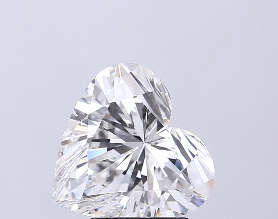 Lab-Grown Heart Diamond - 3.08 Carats, E Color, VVS2 Clarity - Certified by IGI - Report Number: LG717507897