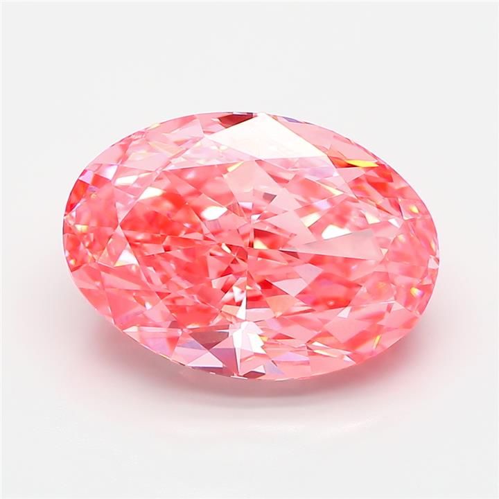 Oval 6.61ct Fancy Vivid Pink VVS2 - Cut • IGI • LG821689411