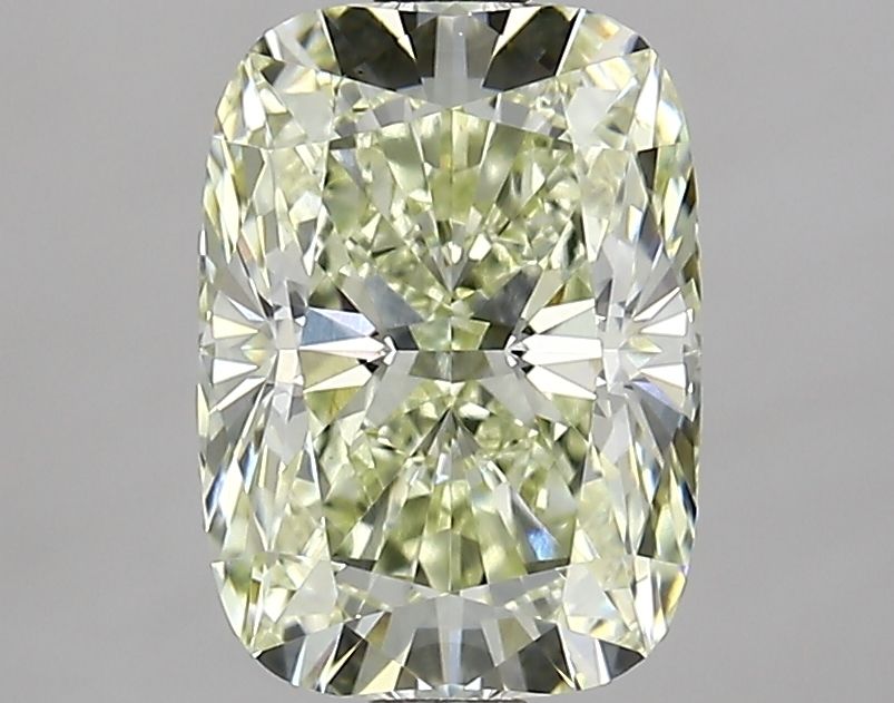 Lab-Grown Cushion Diamond - 2.06 Carats, Fancy Yellow Color, VVS2 Clarity - Certified by IGI - Report Number: LG626487749