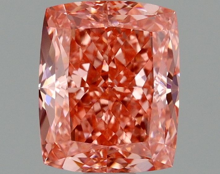 Lab-Grown Cushion Diamond - 1.51 Carats, Fancy Vivid Pink Color, VS1 Clarity - Certified by IGI - Report Number: LG677579218