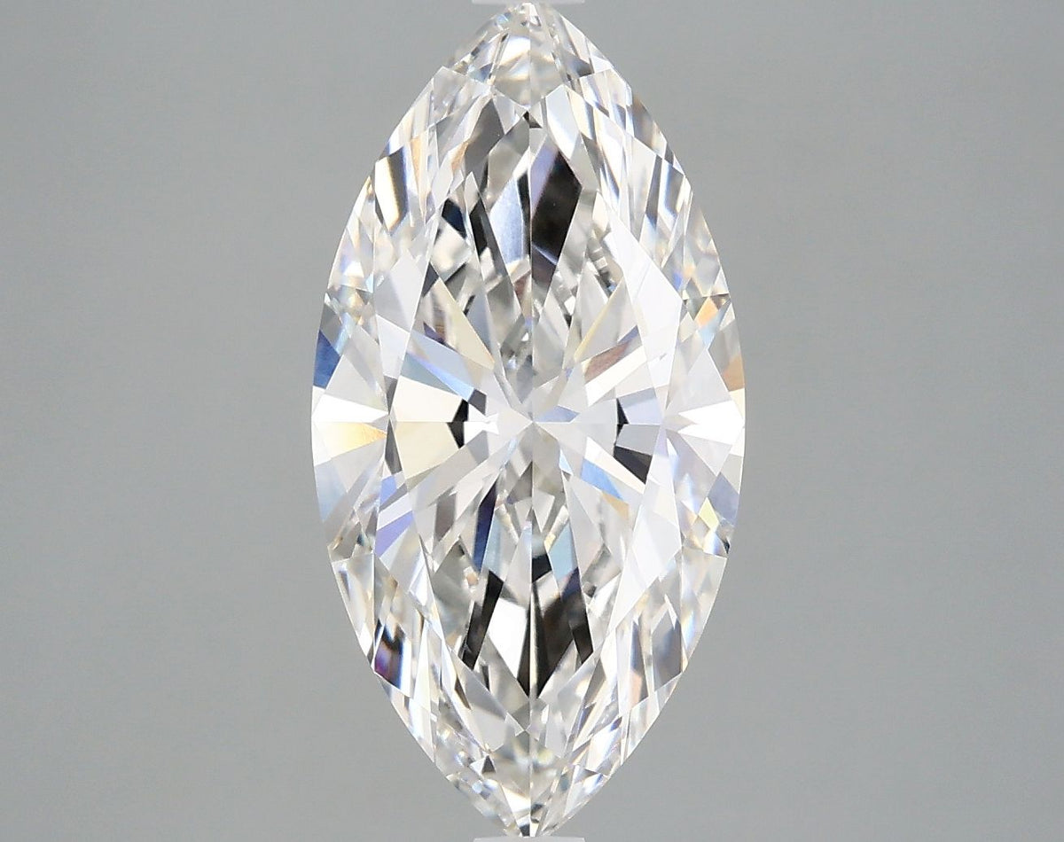 Lab-Grown Marquise Diamond - 3.03 Carats, F Color, VVS2 Clarity - Certified by IGI - Report Number: LG668413981