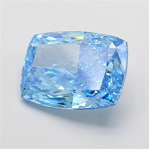 8.10ct Cushion modified Lab Grown Diamond (Colour Fancy Vivid Blue, Clarity VS1, IGI Certified)