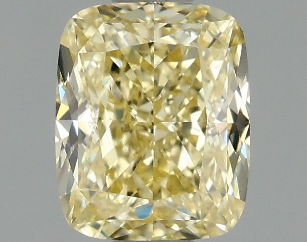 Lab-Grown Cushion Diamond - 1.01 Carats, Fancy Intense Yellow Color, VS1 Clarity - Certified by IGI - Report Number: LG671469281