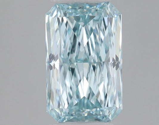 Lab-Grown Radiant Diamond - 0.41 Carats, Fancy Intense Green Color, VS1 Clarity - Certified by IGI - Report Number: LG667437652
