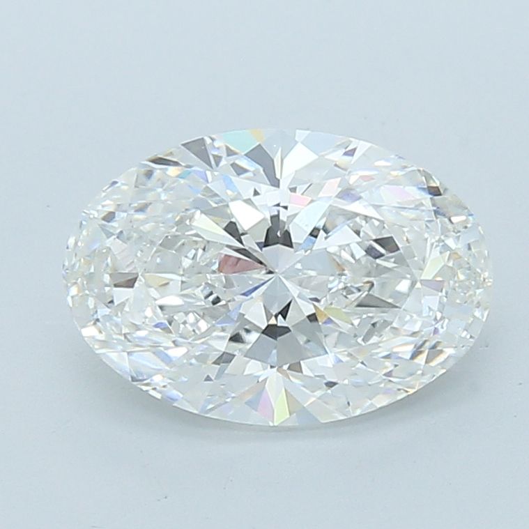 Lab-Grown Oval Diamond - 3.0 Carats, F Color, VVS2 Clarity - Certified by IGI - Report Number: LG717578317