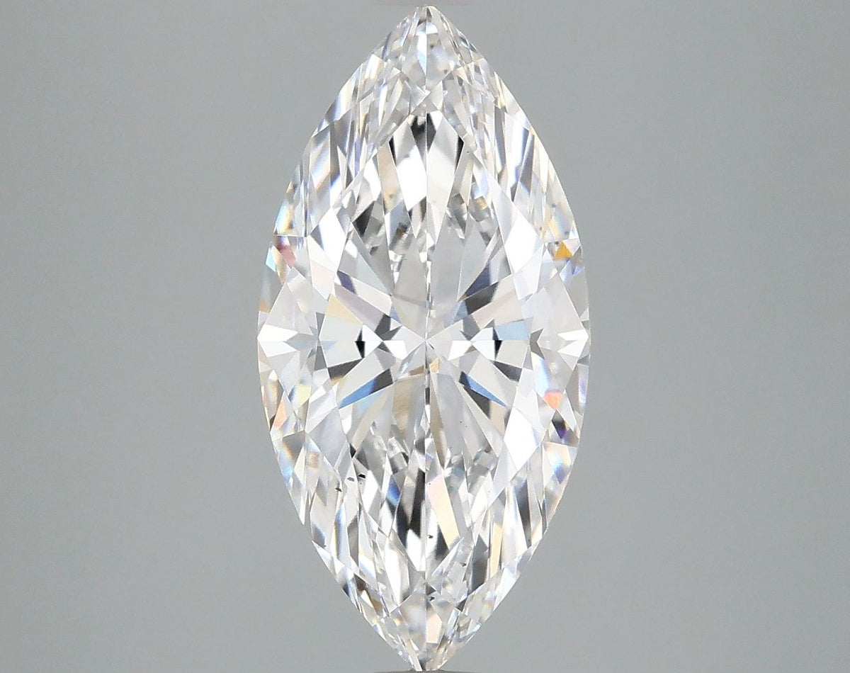Lab-Grown Marquise Diamond - 2.98 Carats, D Color, VS2 Clarity - Certified by IGI - Report Number: LG656401827