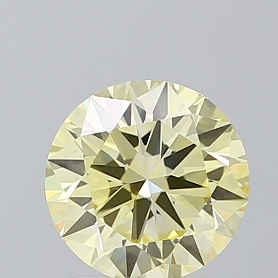 Lab-Grown Round Diamond - 1.5 Carats, Fancy Intense Yellow Color, VVS1 Clarity - Certified by IGI - Report Number: LG604395807