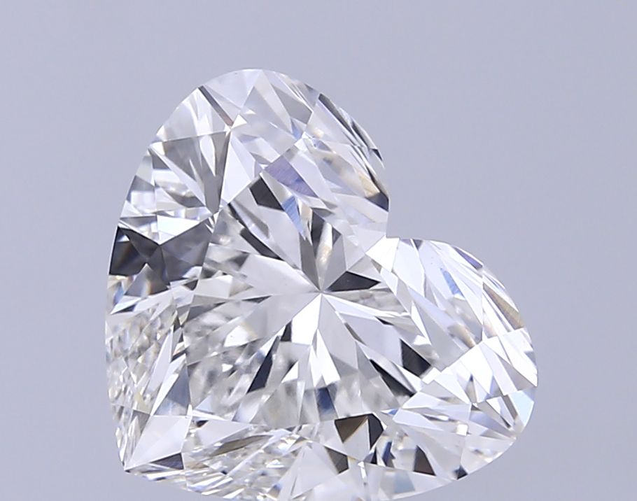 Lab-Grown Heart Diamond - 5.06 Carats, F Color, VVS2 Clarity - Certified by IGI - Report Number: LG660447000