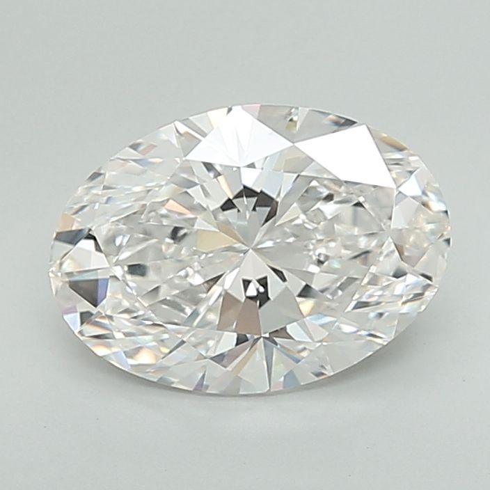 Lab-Grown Oval Diamond - 4.05 Carats, F Color, VVS2 Clarity - Certified by IGI - Report Number: LG681580117