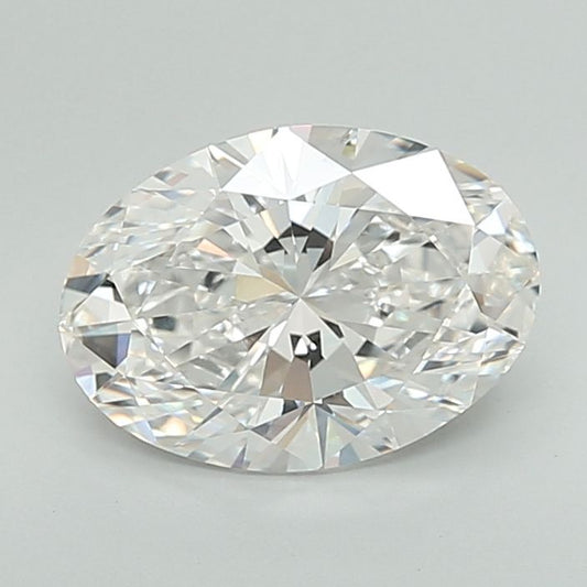 Lab-Grown Oval Diamond - 4.05 Carats, F Color, VVS2 Clarity - Certified by IGI - Report Number: LG681580117