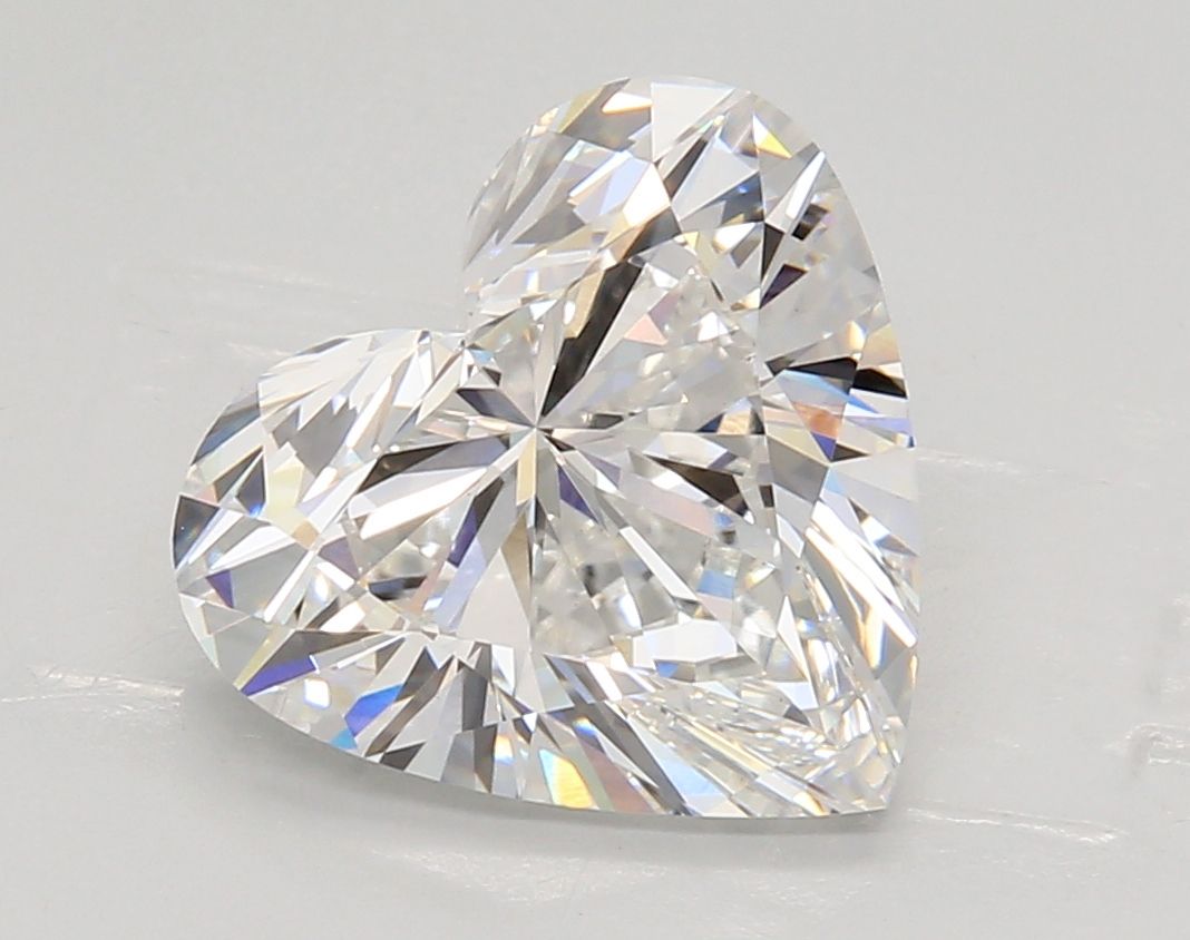 Lab-Grown Heart Diamond - 4.03 Carats, E Color, VVS2 Clarity - Certified by IGI - Report Number: LG656413698